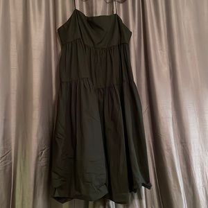 J. Crew Cotton Poplin Tiered ruffle dress